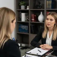 clienta hablando con abogado por despido